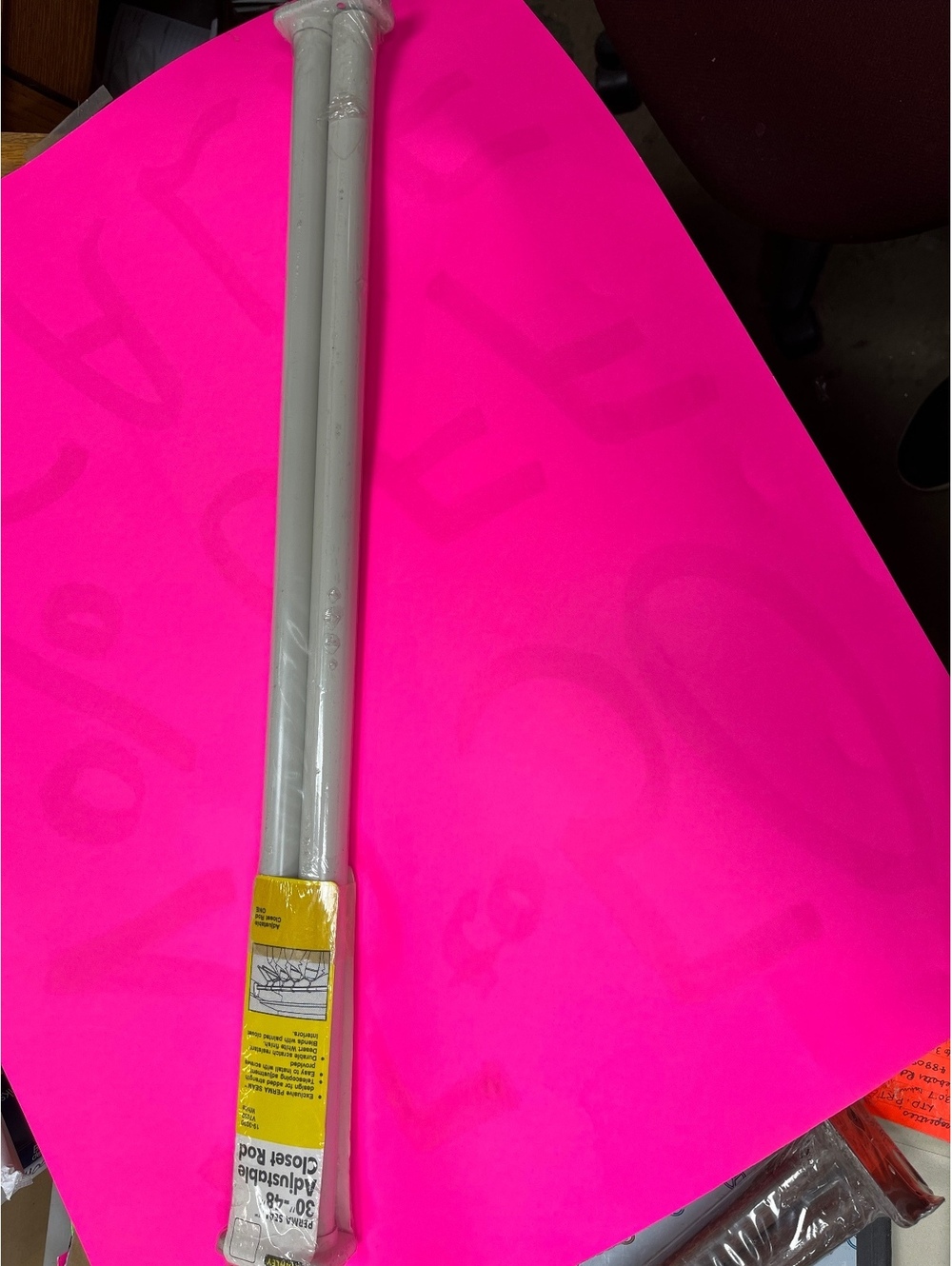 Lot of 4 Stanley Adjustable Closet Rod 30"-48" 3/4"